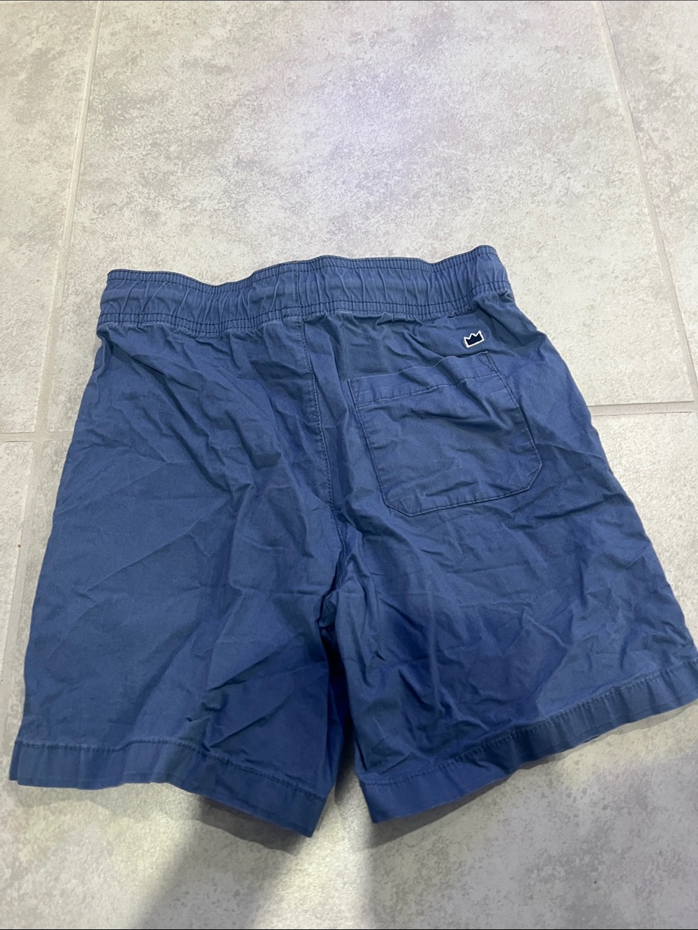 • Crown & Ivy Kids Casual Drawstring Shorts - slate blue, size S • - Picture 4 of 4